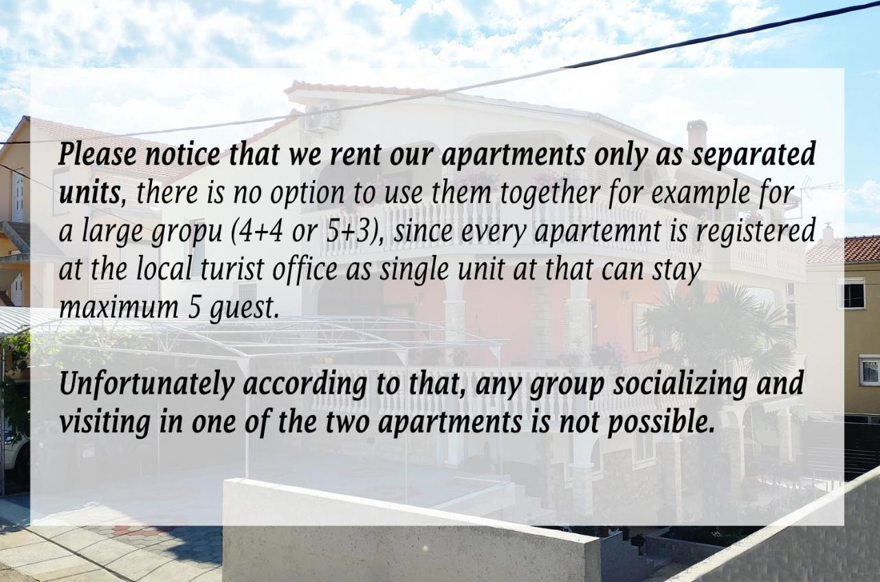Modern 3Br Apartments In Zadar With Balcony Or Terrace, Free Parking & Ac 外观 照片